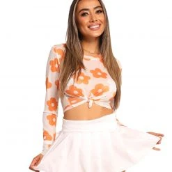 Pretty Garbage Clothing Bloom Again Long Sleeve Top