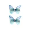 Western Fashion Hats & Hair Accessories Baby Blue Butterfly Hair Clips