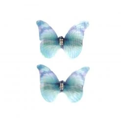 Western Fashion Hats & Hair Accessories Baby Blue Butterfly Hair Clips