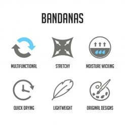 INTO THE AM Cave Crystals Seamless Mask Bandana Masks & Bandanas