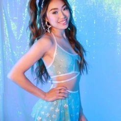 J. Valentine X IHR Dancefloor Destiny Mesh Mini Skirt Clothing