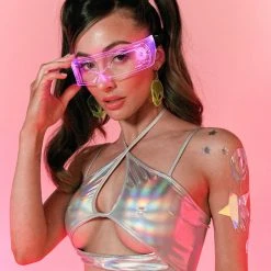 Day G Iridescent For Days Halter Top