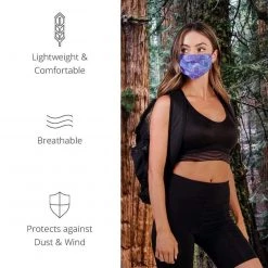 INTO THE AM Rainbow Tie-Dye Face Mask