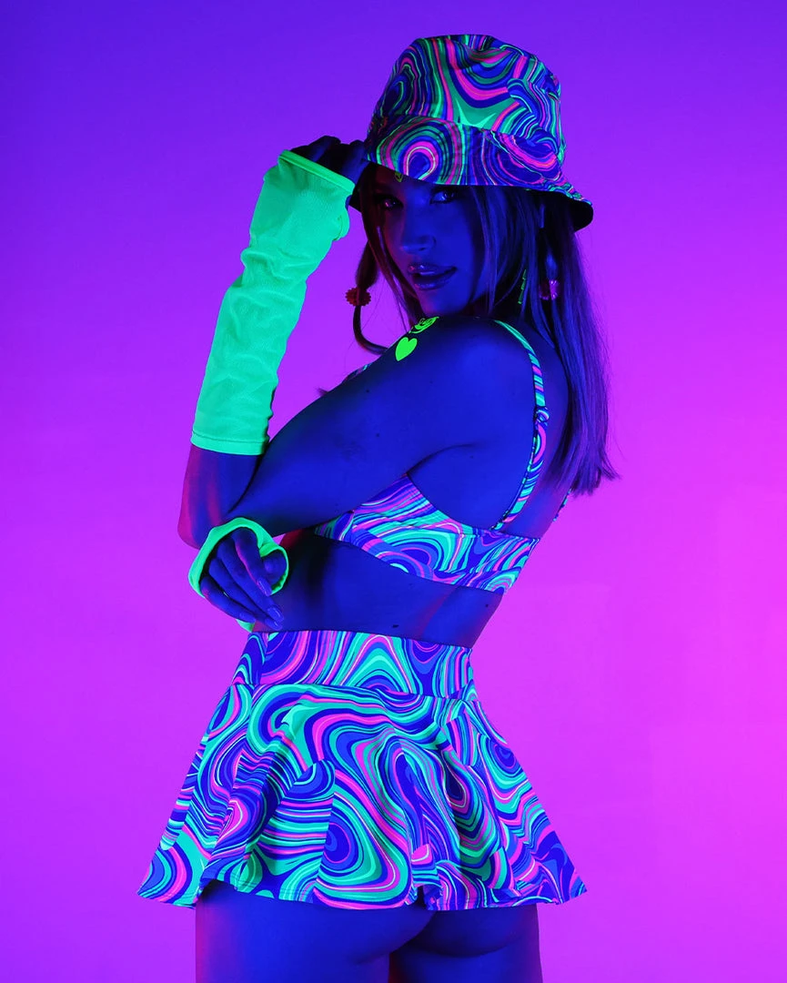 Dippin Daisies Sooo Trippy Skater Skirt Clothing 1 Dippin Daisies Sooo Trippy Skater Skirt Clothing