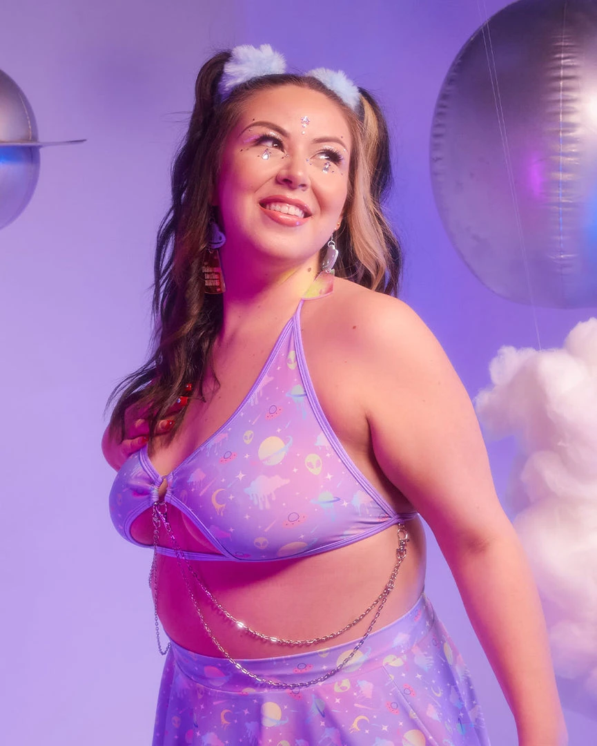 Rolita Couture Lunita X IHR Ultra Violet Rebel Chain Top Clothing 11 Rolita Couture Lunita X IHR Ultra Violet Rebel Chain Top Clothing