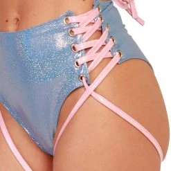 J. Valentine X IHR Milky Way Holo Lace Up Bottoms Clothing 7 J. Valentine X IHR Milky Way Holo Lace Up Bottoms Clothing