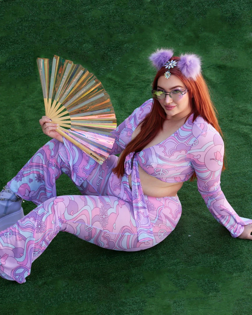 Cherry Mellow, Inc. Free Spirit Cutie Mesh Bell Bottoms Clothing 12 Cherry Mellow, Inc. Free Spirit Cutie Mesh Bell Bottoms Clothing