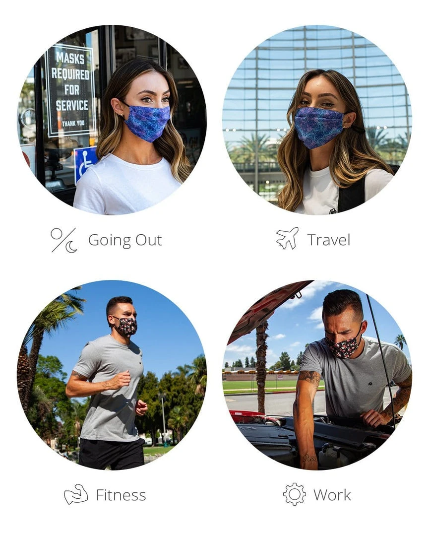 INTO THE AM Masks & Bandanas Constellations Adjustable Face Mask 6 INTO THE AM Masks & Bandanas Constellations Adjustable Face Mask