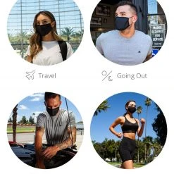 INTO THE AM Masks & Bandanas Aquatic Jungle Face Mask