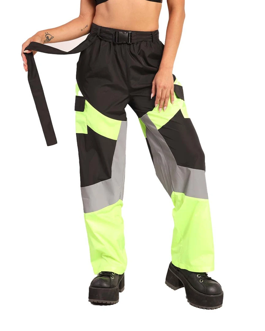 Hot & Delicious Black Bead Neon Frenzy Speed Clasp Reflective Pants New Arrivals 2 Hot & Delicious Black Bead Neon Frenzy Speed Clasp Reflective Pants New Arrivals