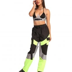 Hot & Delicious Black Bead Neon Frenzy Speed Clasp Reflective Pants New Arrivals 8 Hot & Delicious Black Bead Neon Frenzy Speed Clasp Reflective Pants New Arrivals