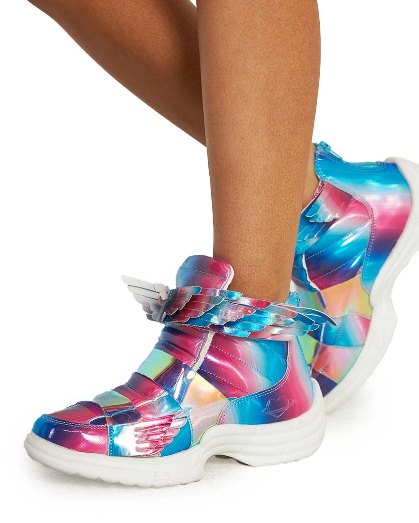 Shoes ESQAPE Angel Tears Holo High-Cut Boots 1 Shoes ESQAPE Angel Tears Holo High-Cut Boots