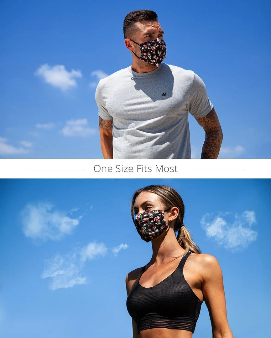 INTO THE AM Masks & Bandanas Roses Face Mask 6 INTO THE AM Masks & Bandanas Roses Face Mask