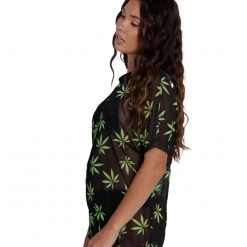 OhYes 420 Hunni Weed Mesh Oversized Tee