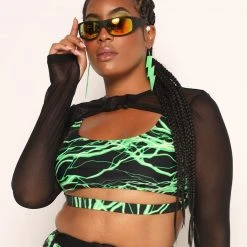 Dippin Daisies New Arrivals Lightning Speed Neon Underboob Cutout Top 37 Dippin Daisies New Arrivals Lightning Speed Neon Underboob Cutout Top