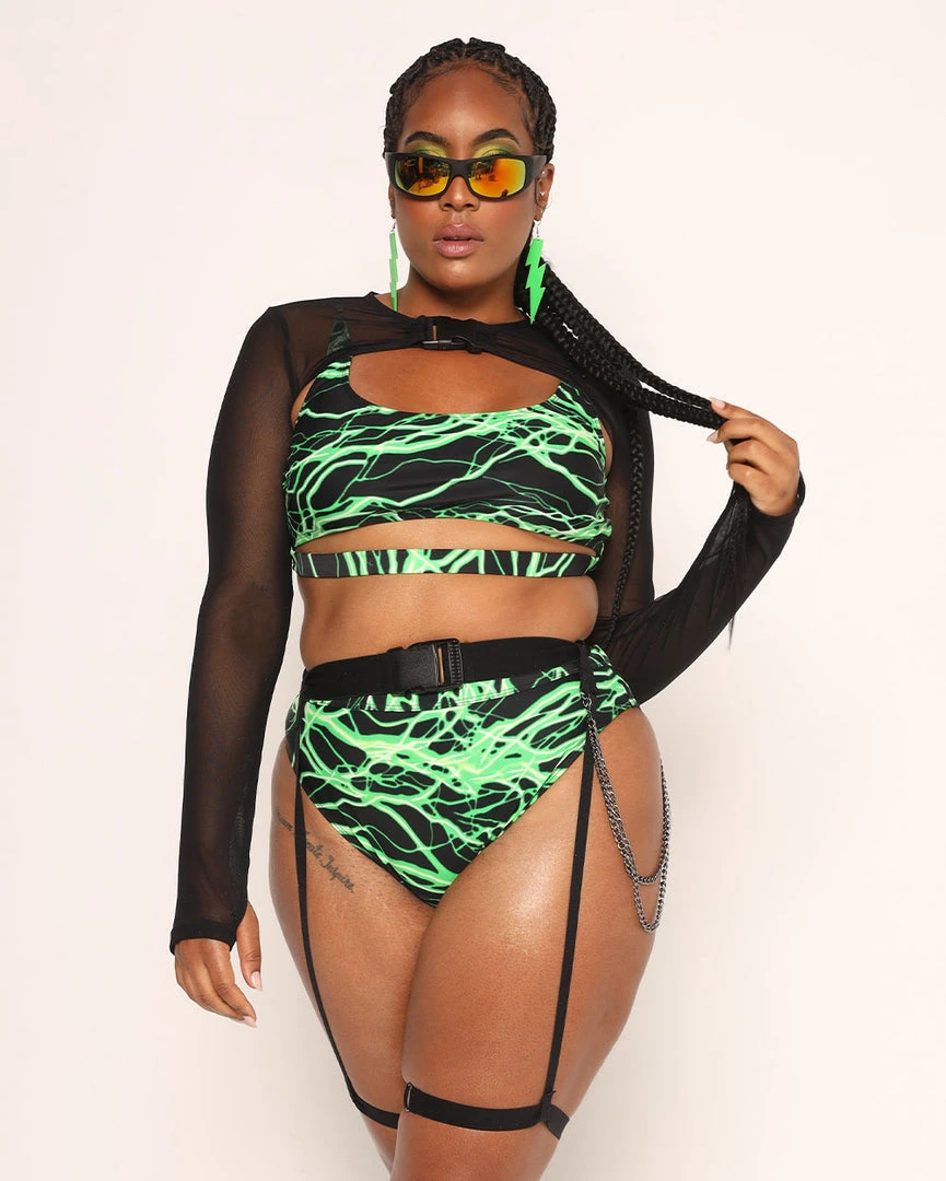 Dippin Daisies Lightning Speed Neon Hi-Cut Bottoms 18 Dippin Daisies Lightning Speed Neon Hi-Cut Bottoms