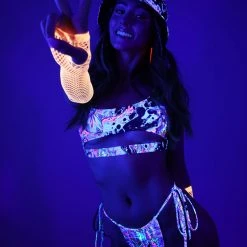 Dippin Daisies Tops Liquid Tripp Sporty Cut Out Crop Top