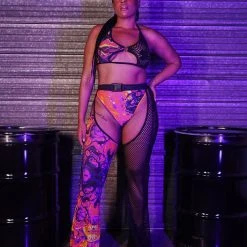 New Arrivals Rolita Couture X IHR Mesh Hazard Bath Ride Em Bell Chaps