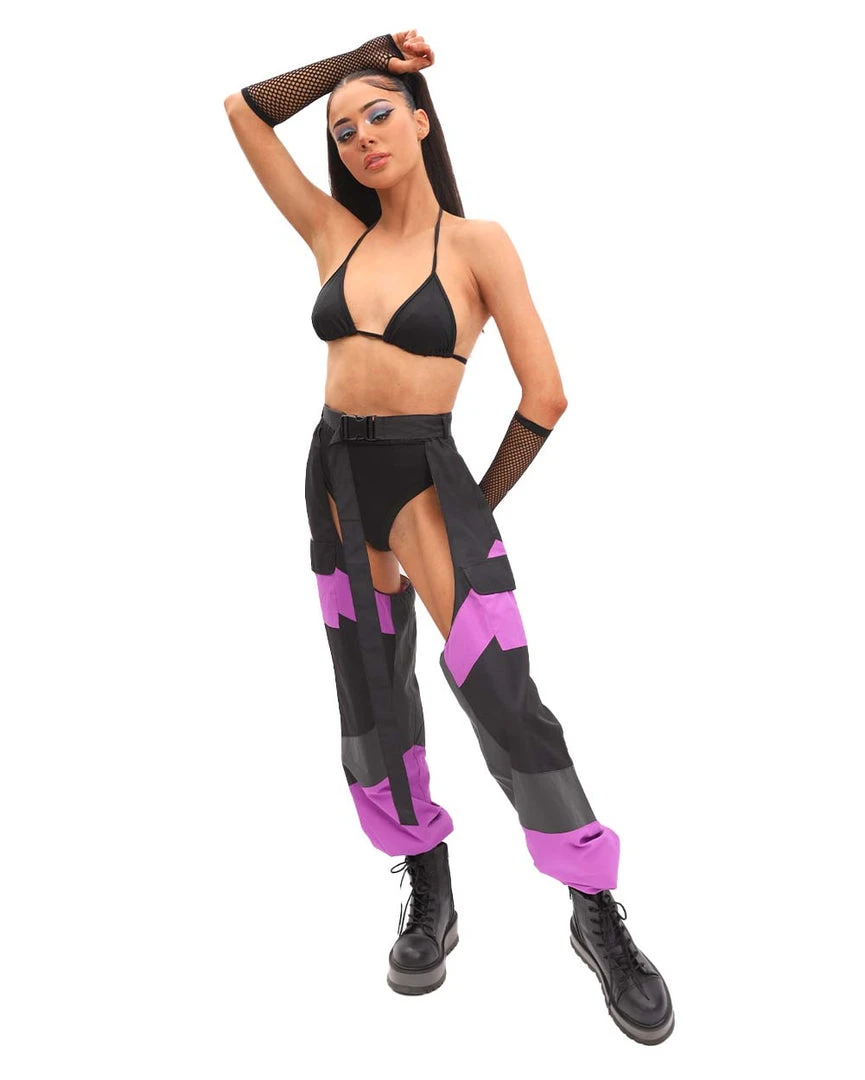 Hot & Delicious Black Bead Cue The Applause Speed Clasp Chaps 9 Hot & Delicious Black Bead Cue The Applause Speed Clasp Chaps