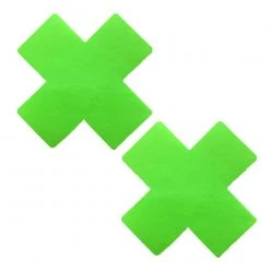 Neva Nude Neon Cross Pasties Accessories