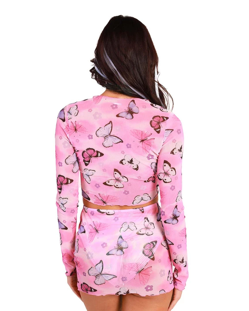 Cherry Mellow, Inc. A Beautiful Fleeting Moment Mesh Long Sleeve Top 5 Cherry Mellow, Inc. A Beautiful Fleeting Moment Mesh Long Sleeve Top