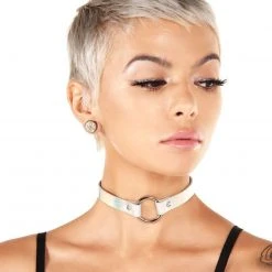 Accessories House Hazy Holographic Ring Choker