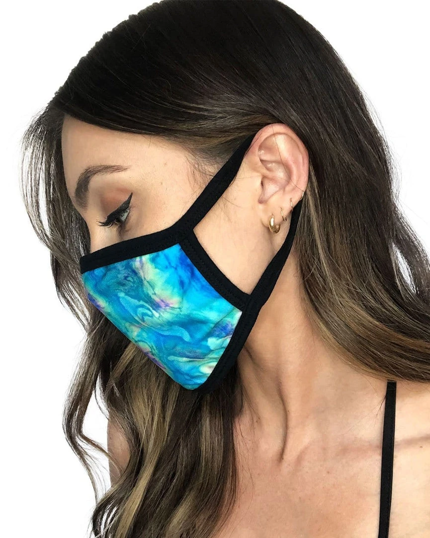 INTO THE AM Masks & Bandanas Acid Lagoon Face Mask 2 INTO THE AM Masks & Bandanas Acid Lagoon Face Mask