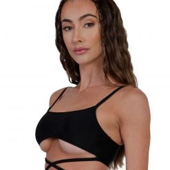 Dippin Daisies Act Up Wrap Around Crop Top