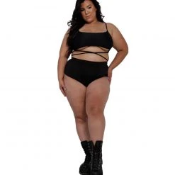 Dippin Daisies Act Up Wrap Around Crop Top