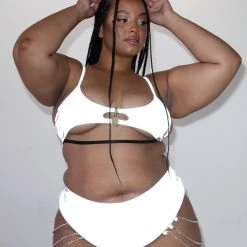 OhYes Set Me Free Reflective Booty Shorts Bottoms