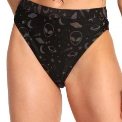 Dippin Daisies Alien Alert Reflective Hi-Cut Bottoms