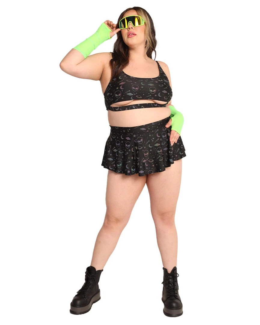 Dippin Daisies New Arrivals Alien Alert Reflective Underboob Top 10 Dippin Daisies New Arrivals Alien Alert Reflective Underboob Top