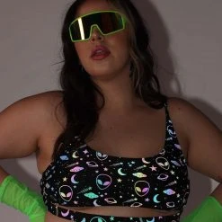 Dippin Daisies New Arrivals Alien Alert Reflective Underboob Top 17 Dippin Daisies New Arrivals Alien Alert Reflective Underboob Top