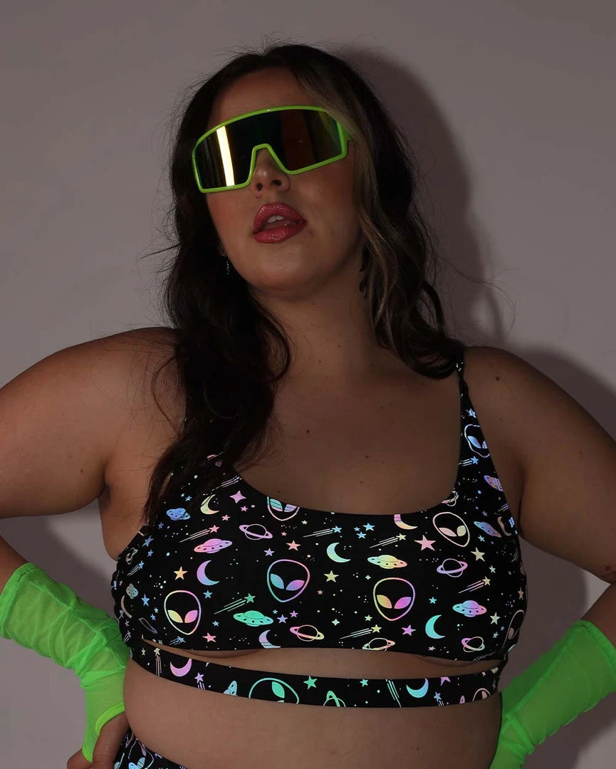 Dippin Daisies New Arrivals Alien Alert Reflective Underboob Top 7 Dippin Daisies New Arrivals Alien Alert Reflective Underboob Top