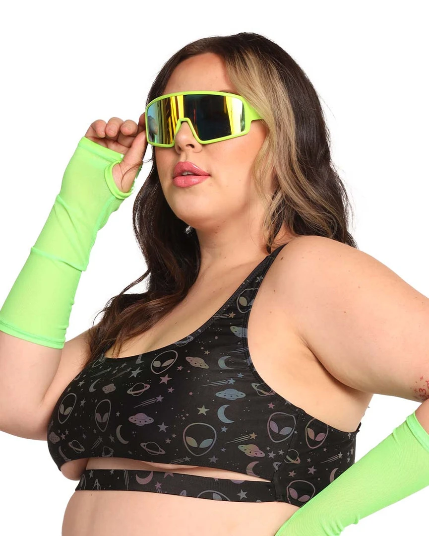 Dippin Daisies New Arrivals Alien Alert Reflective Underboob Top 9 Dippin Daisies New Arrivals Alien Alert Reflective Underboob Top