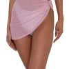 OhYes Bottoms Alluring Charm Asymmetrical Mesh Mini Skirt