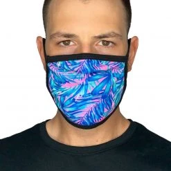 INTO THE AM Masks & Bandanas Aquatic Jungle Face Mask