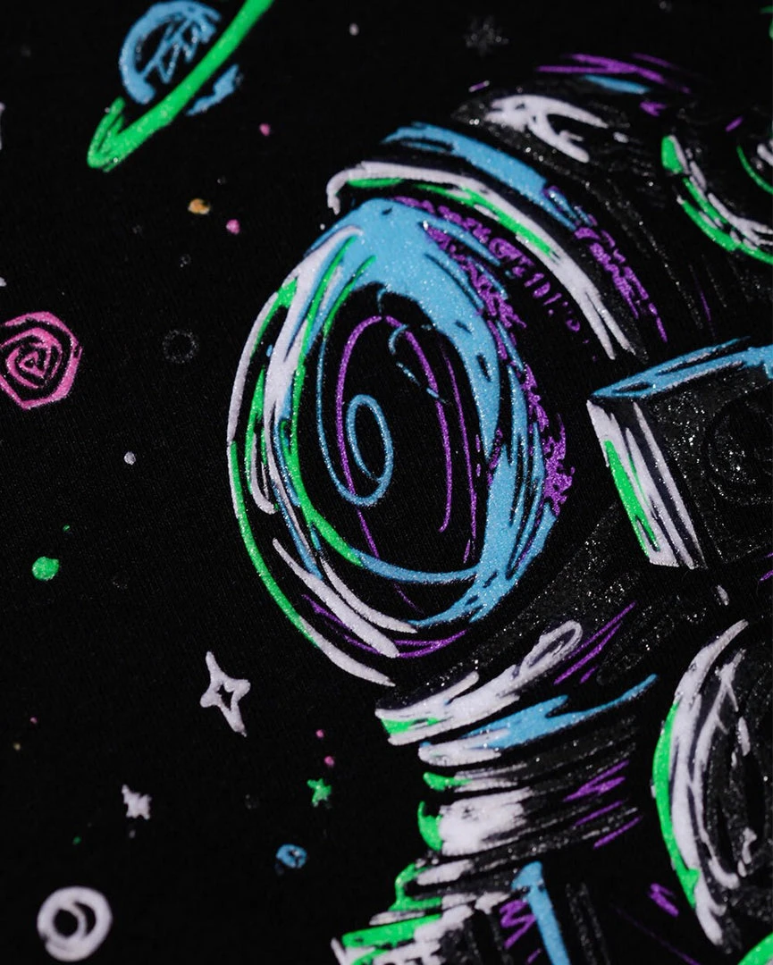 INTO THE AM Astro Arcade Glow-in-the-Dark Tee 5 INTO THE AM Astro Arcade Glow-in-the-Dark Tee