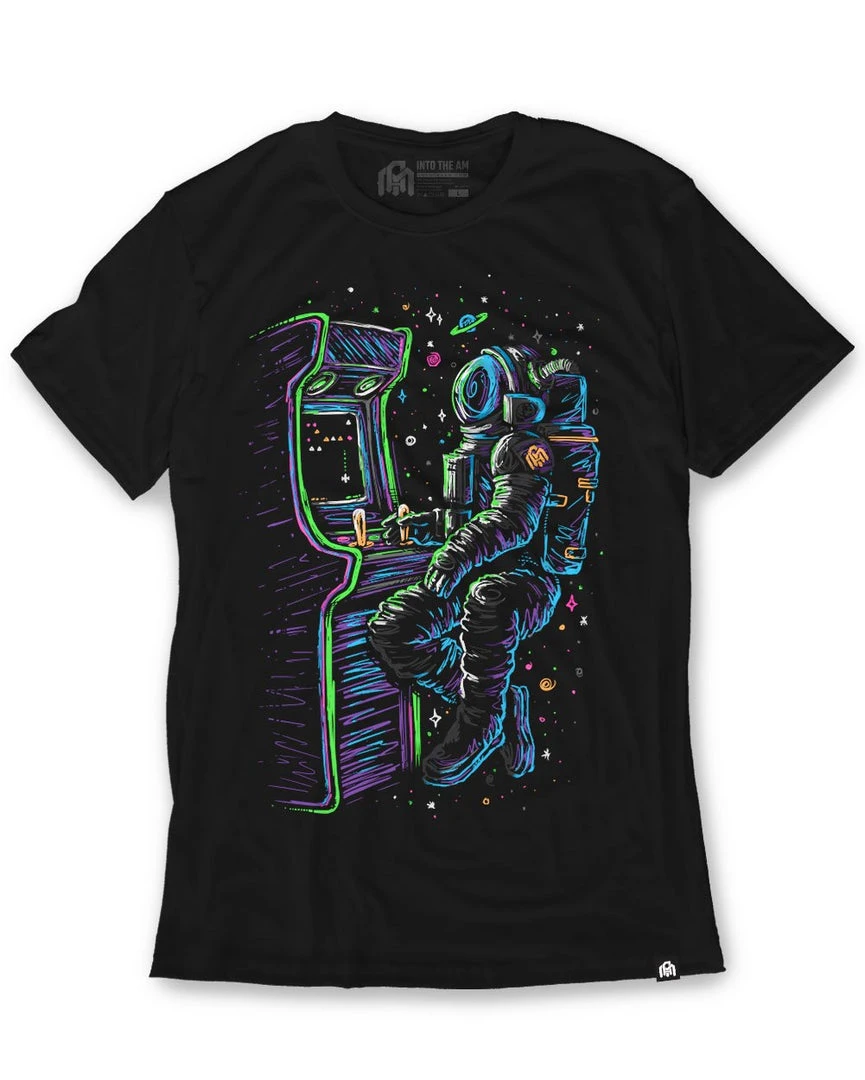 INTO THE AM Astro Arcade Glow-in-the-Dark Tee 1 INTO THE AM Astro Arcade Glow-in-the-Dark Tee