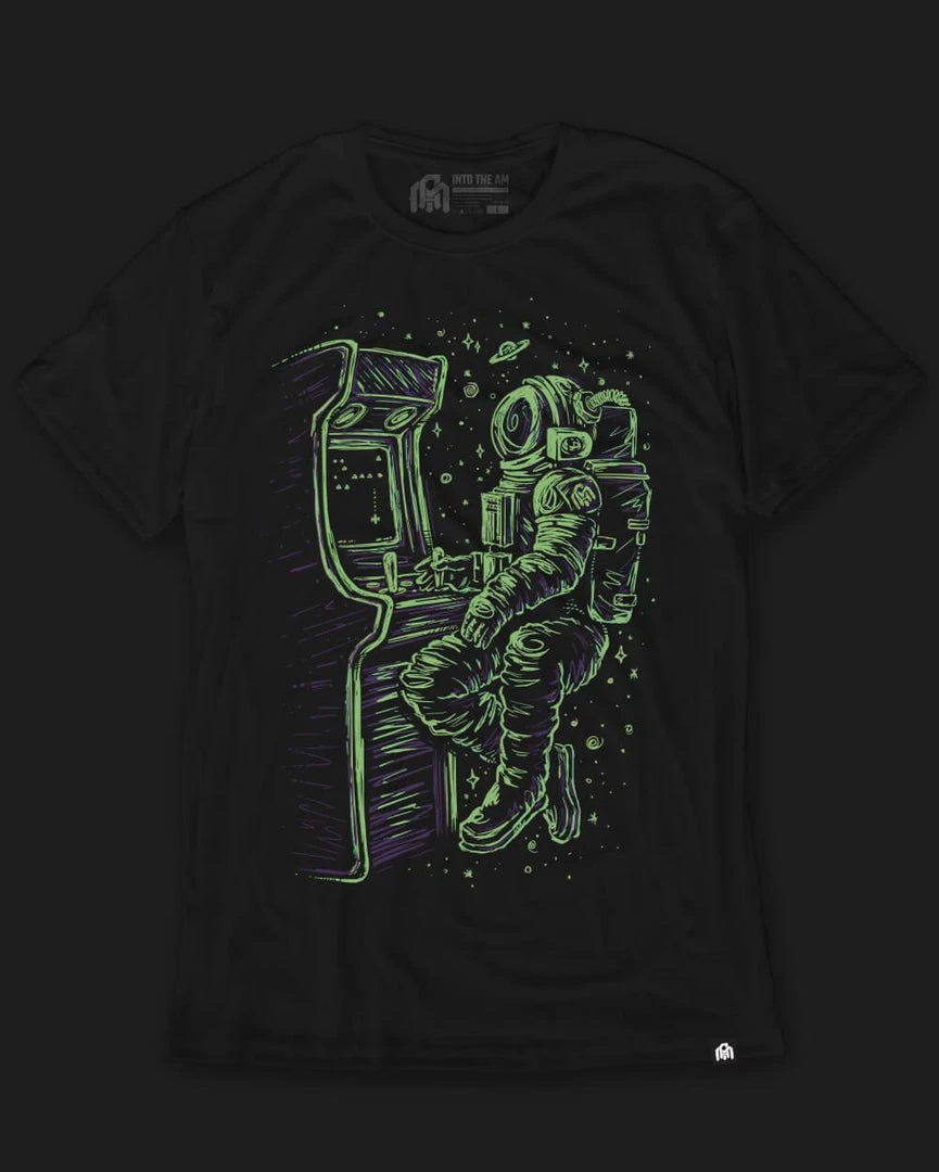 INTO THE AM Astro Arcade Glow-in-the-Dark Tee 3 INTO THE AM Astro Arcade Glow-in-the-Dark Tee
