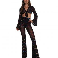 OhYes BB Ur So Fly Mesh Bell Bottoms