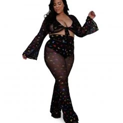 OhYes BB Ur So Fly Mesh Bell Bottoms