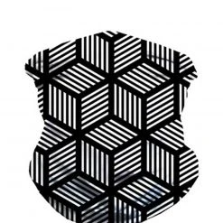 INTO THE AM Masks & Bandanas Cubed Illusions Seamless Mask Bandana