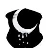 INTO THE AM Masks & Bandanas Dripping Moon Seamless Mask Bandana