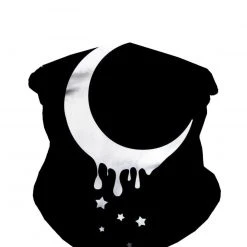 INTO THE AM Masks & Bandanas Dripping Moon Seamless Mask Bandana