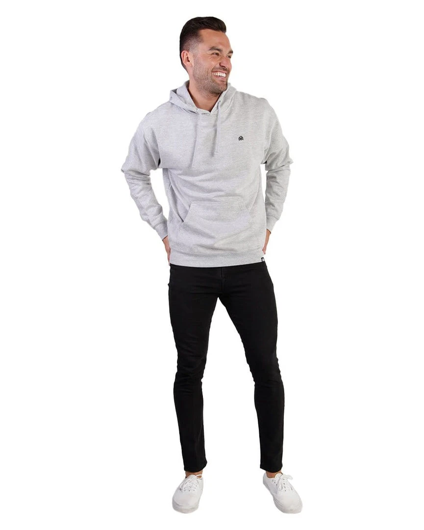 INTO THE AM Men Basic Midweight Hoodie 6 INTO THE AM Men Basic Midweight Hoodie