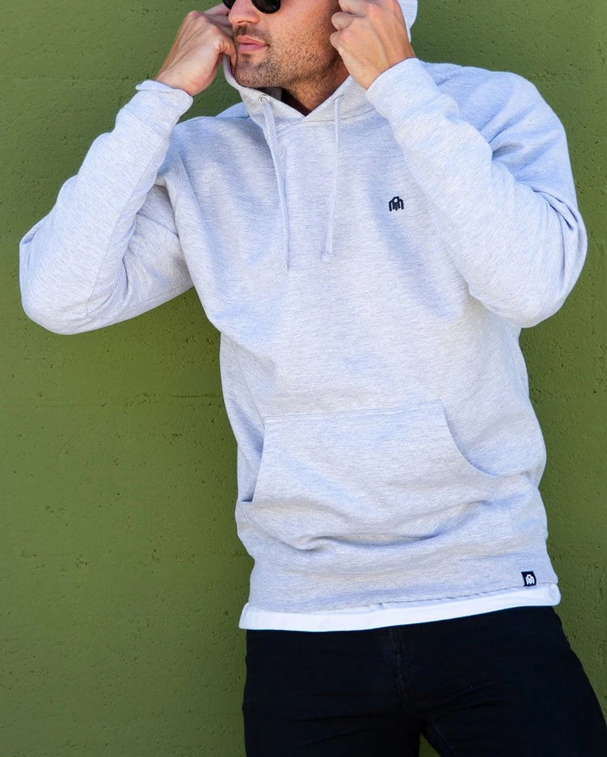 INTO THE AM Men Basic Midweight Hoodie 5 INTO THE AM Men Basic Midweight Hoodie