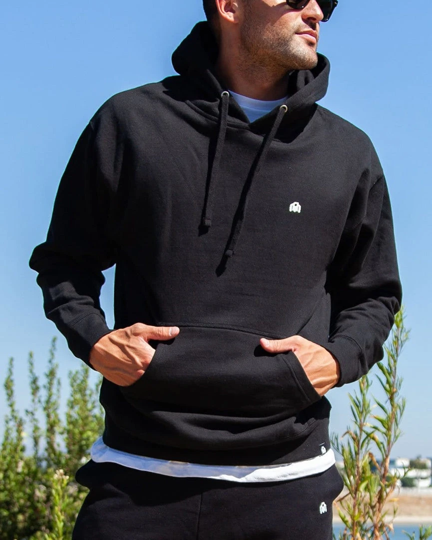 INTO THE AM Men Basic Midweight Hoodie 9 INTO THE AM Men Basic Midweight Hoodie