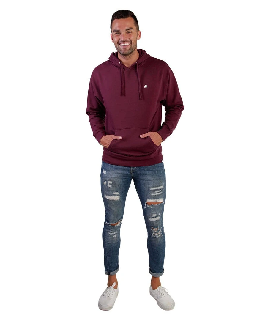 INTO THE AM Men Basic Midweight Hoodie 2 INTO THE AM Men Basic Midweight Hoodie