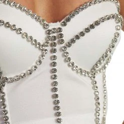 Hot & Delicious Black Bead Better Believe It Rhinestone Tank Top Clothing